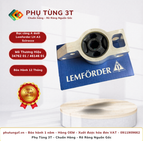 Bạc càng A dưới LH Lemforder 34762 01 / 46146 01 A3 Scirocco 1K0199231J