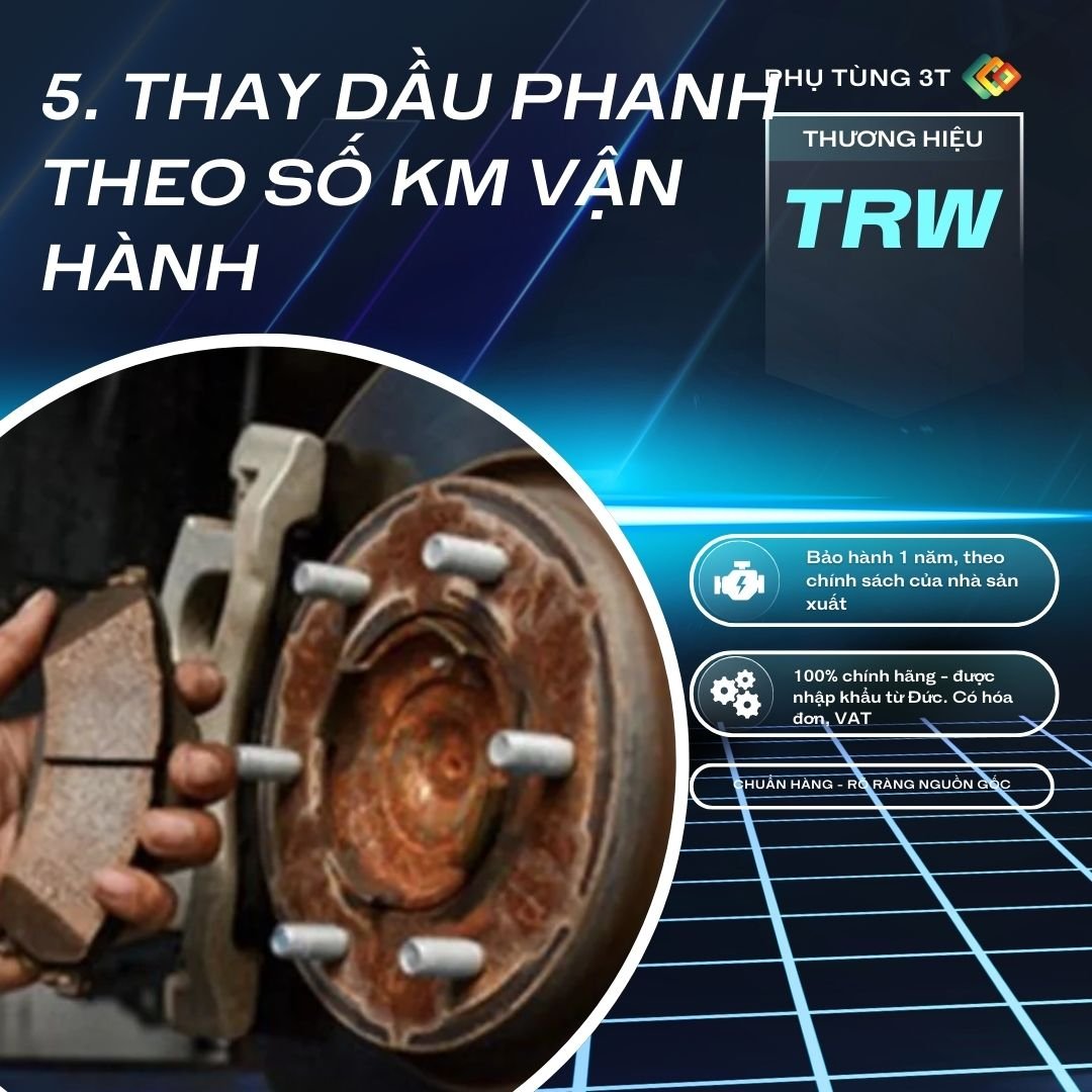 thay dầu phanh theo km vận hành