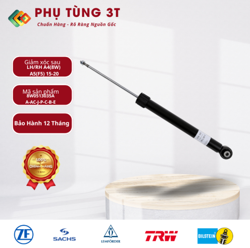 Giảm xóc sau LH/RH A4(8W) A5(F5) 15-20 chính hãng Sachs