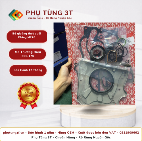 Bộ gioăng thớt dưới Elring 566.170 M276