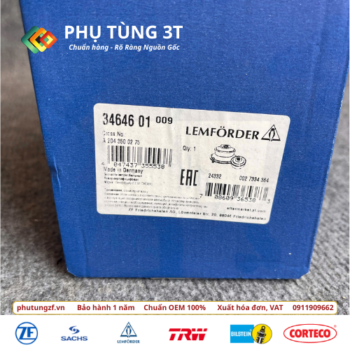 Cao su bệ sau S30 W204 – Mã 34646 01