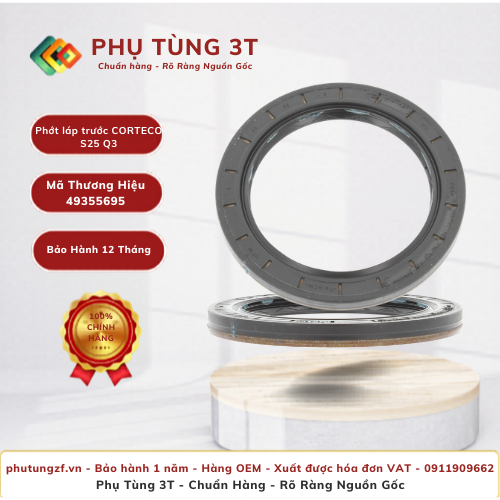 Phớt láp trước phải trong CORTECO 49355695 S25 Q3