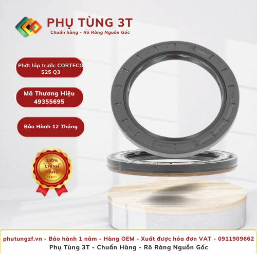 Phớt láp trước phải trong CORTECO 49355695 S25 Q3