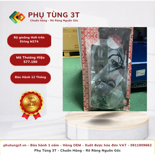 Bộ gioăng thớt trên Elring 577.190 M274