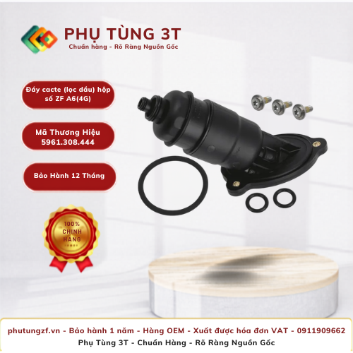 Đáy cacte (lọc dầu) hộp số A6(4G) ZF 5961.308.444