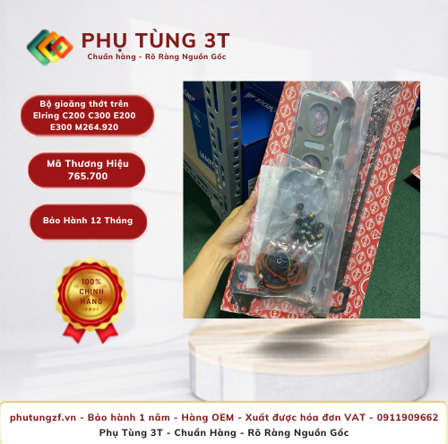 Bộ gioăng thớt trên Elring 765.700 C200 C300 E200 E300 M264.920