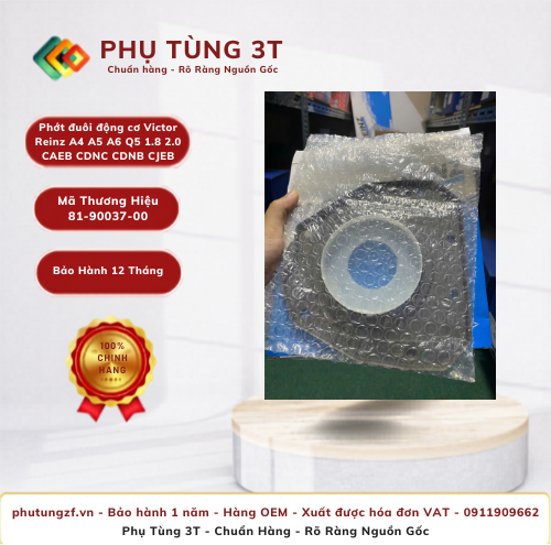 Phớt đuôi động cơ Victor Reinz 81-90037-00 A4 A5 A6 Q5 1.8 2.0 CAEB CDNC CDNB CJEB | Phụ Tùng 3T