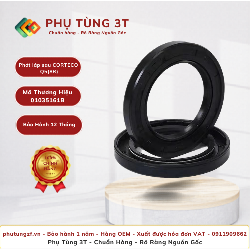 Phớt láp sau trái CORTECO 01035161B Q5(8R)