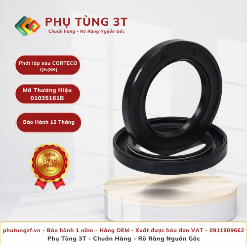 Phớt láp sau trái CORTECO 01035161B Q5(8R)