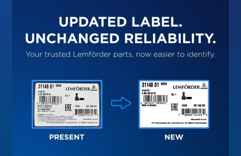 Lemförder cập nhật nhãn mới từ 11/06/2025