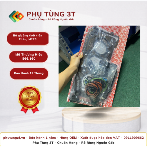 Bộ gioăng thớt trên Elring 566.160 M276