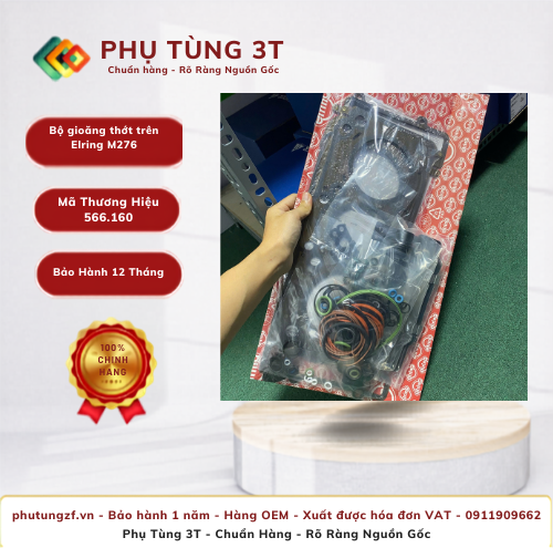 Bộ gioăng thớt trên Elring 566.160 M276