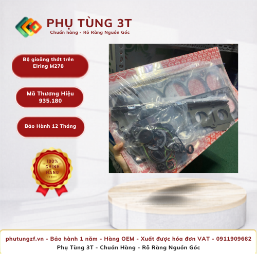Bộ gioăng thớt trên Elring 935.180 M278
