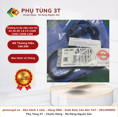 Gioăng to ốp nắp cam Elring 240.290 A4 A5 A6 Q5 1.8 2.0 CAEB CDNC CDNB CJEB