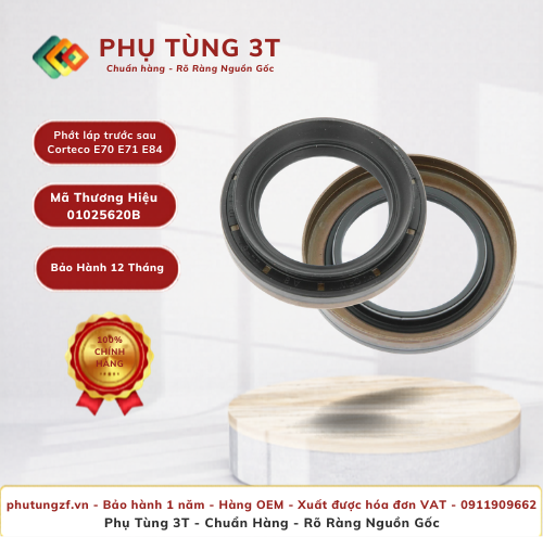 Phớt láp trước sau Corteco 01025620B E70 E71 E84