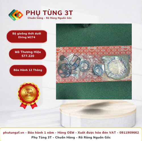 Bộ gioăng thớt dưới Elring 577.220 M274