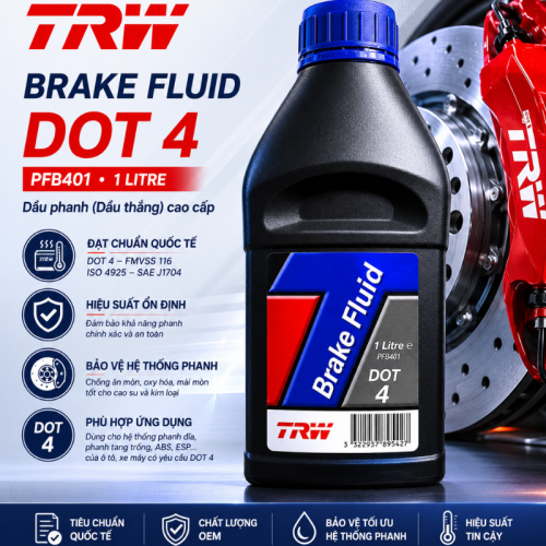 Dầu phanh Dot 4 1000ml PFB401TM