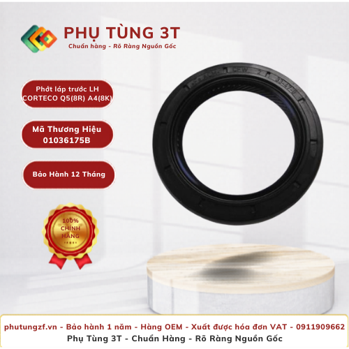 Phớt láp trước LH CORTECO 01036175B Q5(8R) A4(8K)