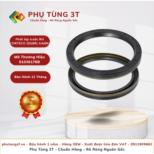 Phớt láp trước RH CORTECO 01036176B Q5(8R) A4(8K)